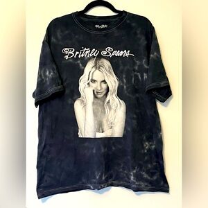 Forever 21- Britney Spears, black tie dye, limited addition graphic tee.